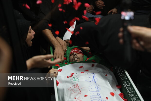وداع با شهید محمدرضا طالبی در معراج شهدا