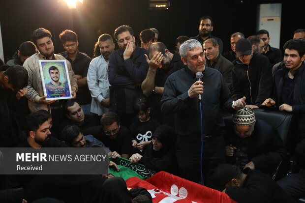 وداع با شهید محمدرضا طالبی در معراج شهدا