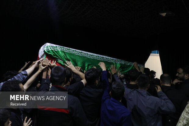 وداع با شهید محمدرضا طالبی در معراج شهدا