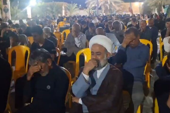 اجتماع شبانه مردم انقلابی آبدان همزمان با ایام فاطمیه
