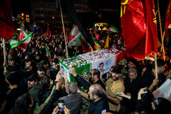وداع با پیکر شهید «محمدرضا طالبی» در میدان هفتم تیر