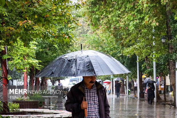 باران پاییزی در گیلان