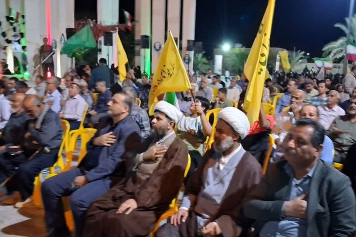 اجتماع مردم انقلابی آبدان در شب ۲۴۰
