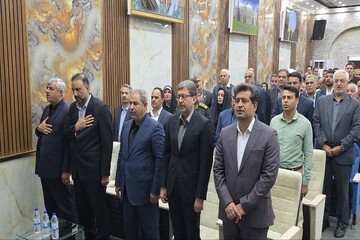 آئین تکریم و معارفه فرماندار فلاورجان برگزار شد
