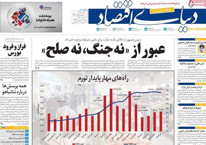 روزنامه‌های اقتصادی هفتم آبان