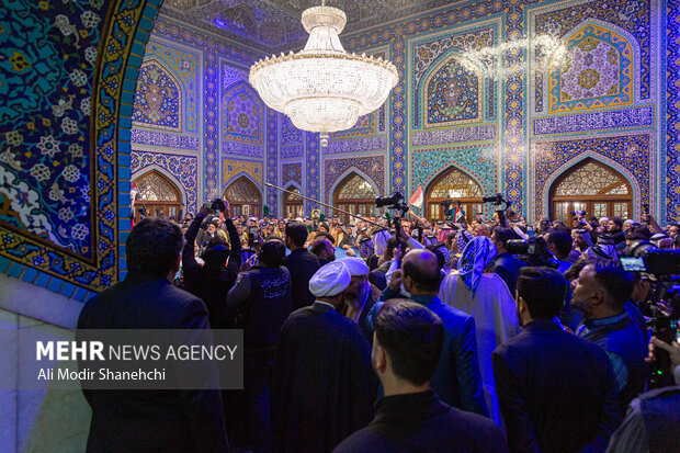 تشرف شیوخ عشایر عراق به حرم امام رضا(ع)