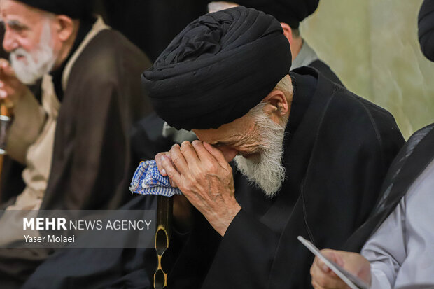 مراسم چهلم آیت‌الله شبیری زنجانی در قم