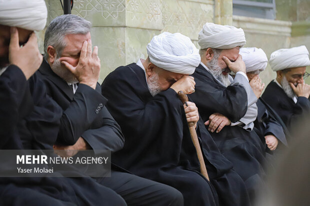 مراسم چهلم آیت‌الله شبیری زنجانی در قم