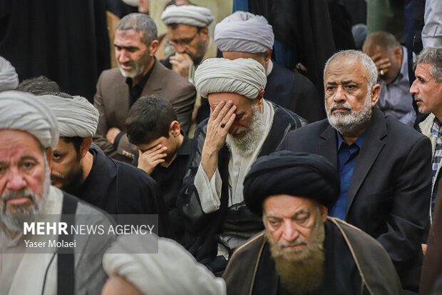 مراسم چهلم آیت‌الله شبیری زنجانی در قم