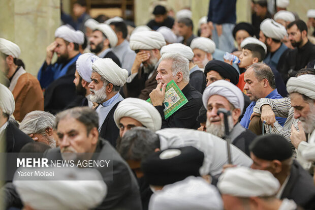 مراسم چهلم آیت‌الله شبیری زنجانی در قم