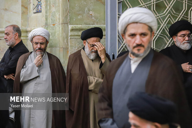 مراسم چهلم آیت‌الله شبیری زنجانی در قم