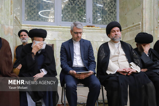 مراسم چهلم آیت‌الله شبیری زنجانی در قم