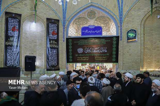 مراسم چهلم آیت‌الله شبیری زنجانی در قم