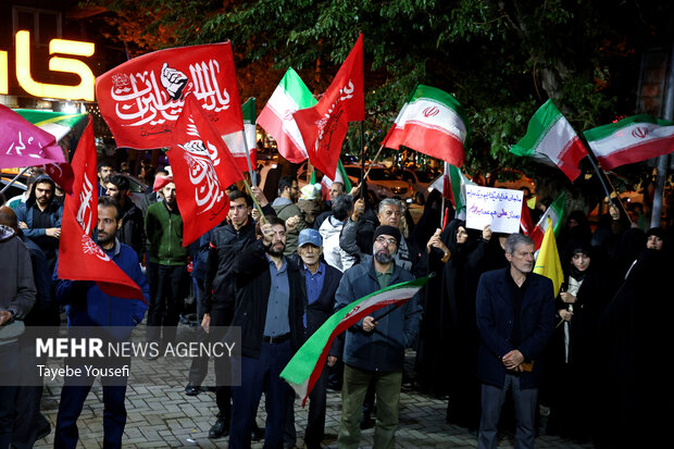 اجتماع دانشجویان همدان در لبیک به رهبر انقلاب