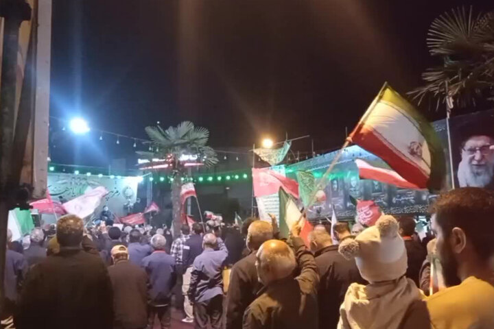 اجتماع مردم نوشهر در شب دویست‌وچهل‌وچهارم
