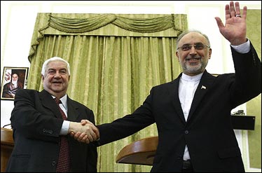 صالحی در دیدار ولید معلم: طرح اسد تنها راه حل بحران سوريه است