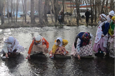 آیین سنتی "سو اوستی" در اردبیل برگزار شد