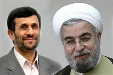 توافق احمدی‌نژاد و روحانی بعد از یک ساعت گفتگو/ استقرار دو نماینده‌ برای پیگیری انتقال دولت