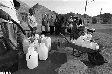 مشکل آب شرب بیدارجشمه و علی آباد گونه مرتفع می شود