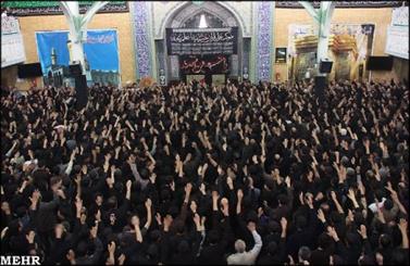 آستان مقدس حضرت عبدالعظیم حسنی(ع) غرق در سوگ و ماتم شد