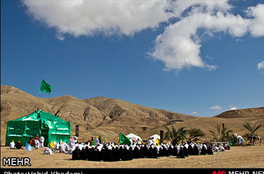 مراسم بازسازی واقعه غدیر در مرکز خراسان شمالی برگزار شد