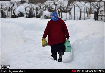 ارسال مواد غذایی برای برف زدگان مازندران از محل موقوفه تاج ماه خانم همدان