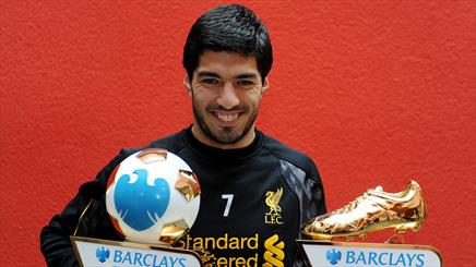"لوییس سوآرس" بازیکن سال انگلستان و برنده کفش طلا شد
