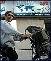 Japanese globetrotter promoting peace on two-wheeler