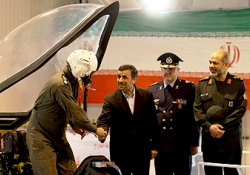 Ahmadinejad unveils Iran’s new low-flyer fighter jet Qaher 313