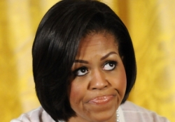 Michelle Obama’s reaction to protest against her Oscars presence