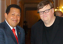 Michael Moore Praises His Meeting with Chavez
