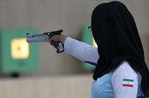 مسابقه تیراندازی بانوان اهواز برگزار شد