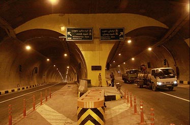 باند جنوبی تونل نیایش و پل صدر امشب مسدود می‌شود