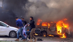 یک خودرو در جاده فرودگاه دمشق از سوی اسرائیل هدف قرار گرفت